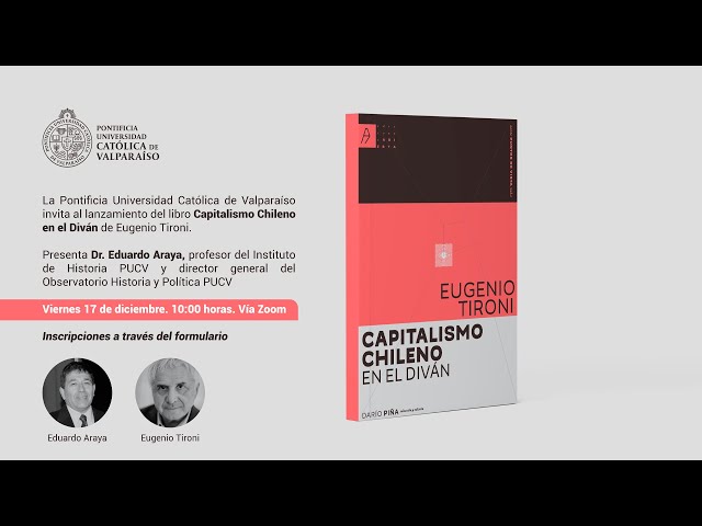 Presentación del libro «Capitalismo Chileno en el Diván» de Eugenio Tironi.